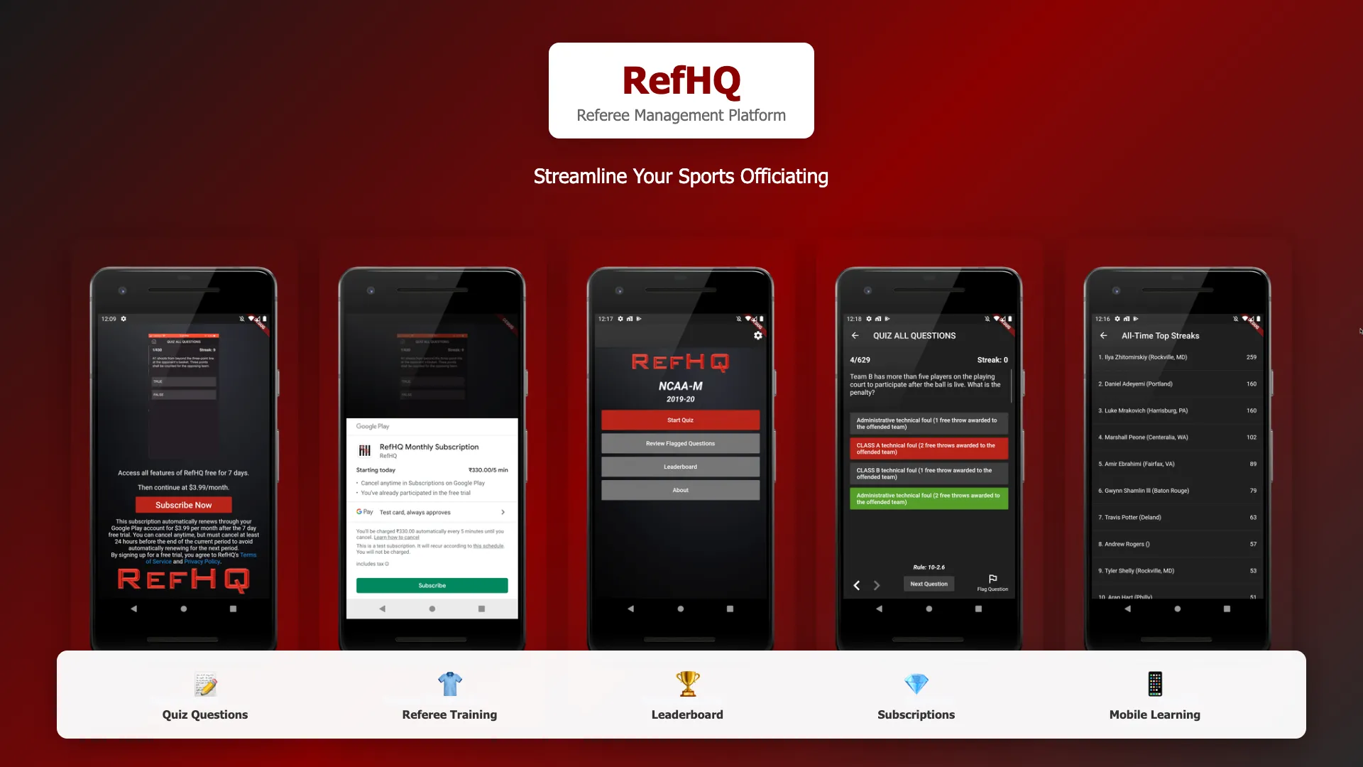 RefHQ App Screenshot